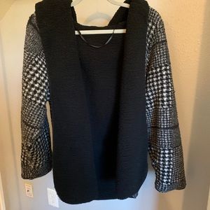 Reversible Hooded Cardigan